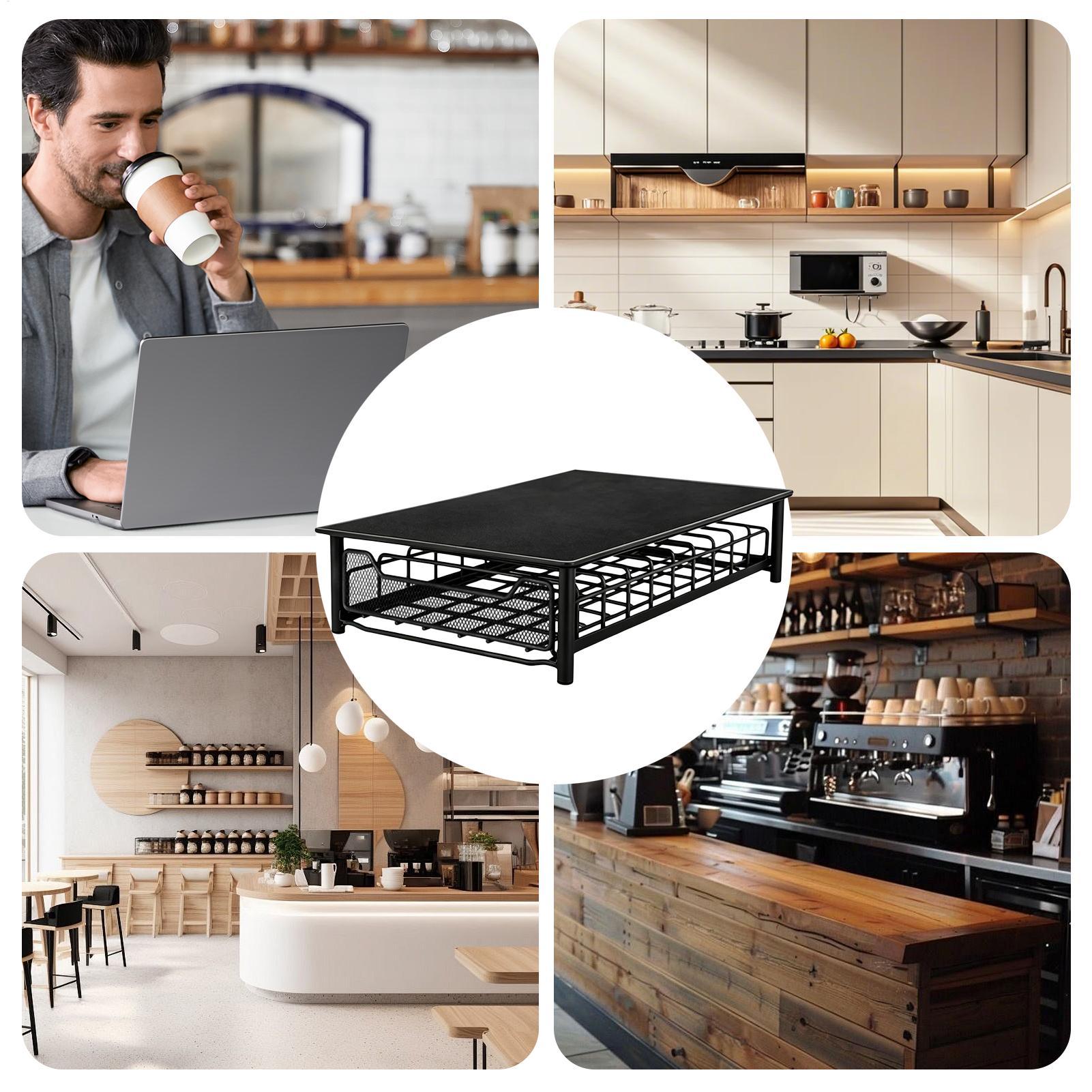 Monitor Stand - Koffiepod-organizer, stevige standaard met snelle toegang,