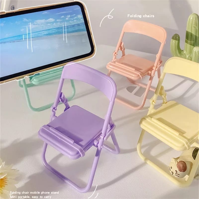 Desk Organizer - Leuke stoeltelefoonhouderstandaard Creatieve desktop-organizer Multifunctionele telefoonstandaard