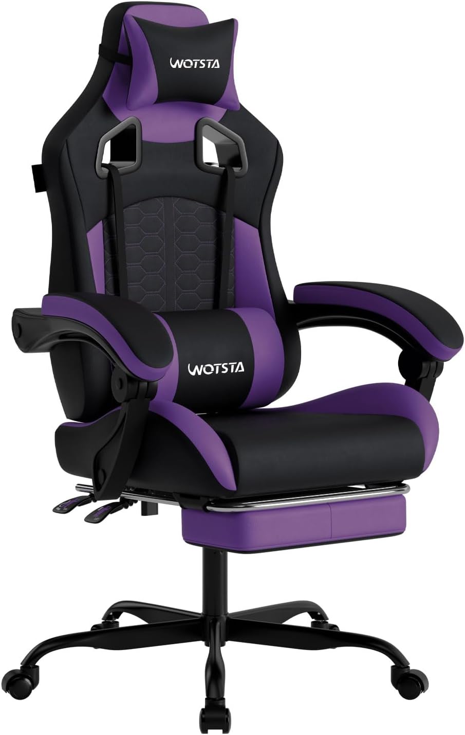 Office Chair - Gamingstoel met massagefunctie, ergonomische pc-gamingstoel met