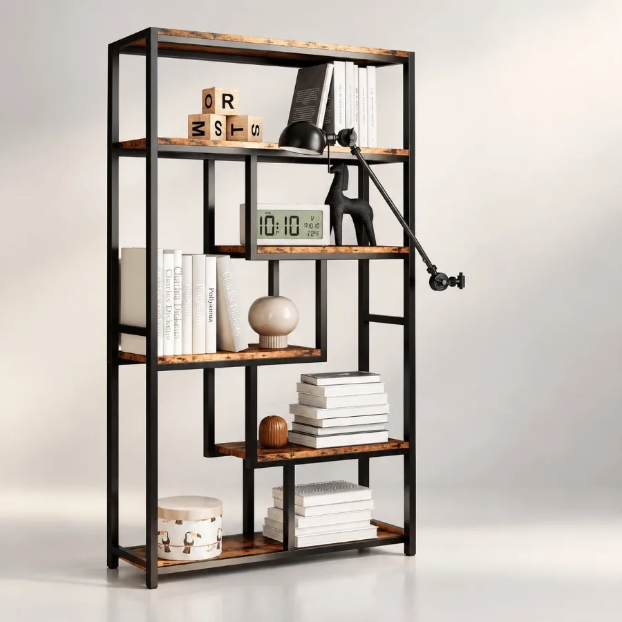 Boekenkast met 6 niveaus, indu - Bookshelf recensie en prijs