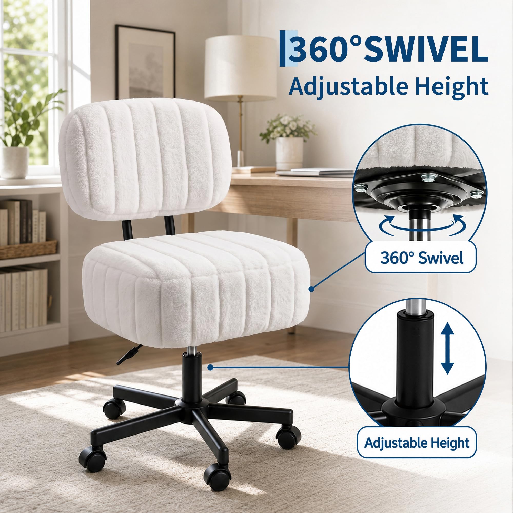Make-upstoel met opbergruimte, - Office Stool recensie en prijs