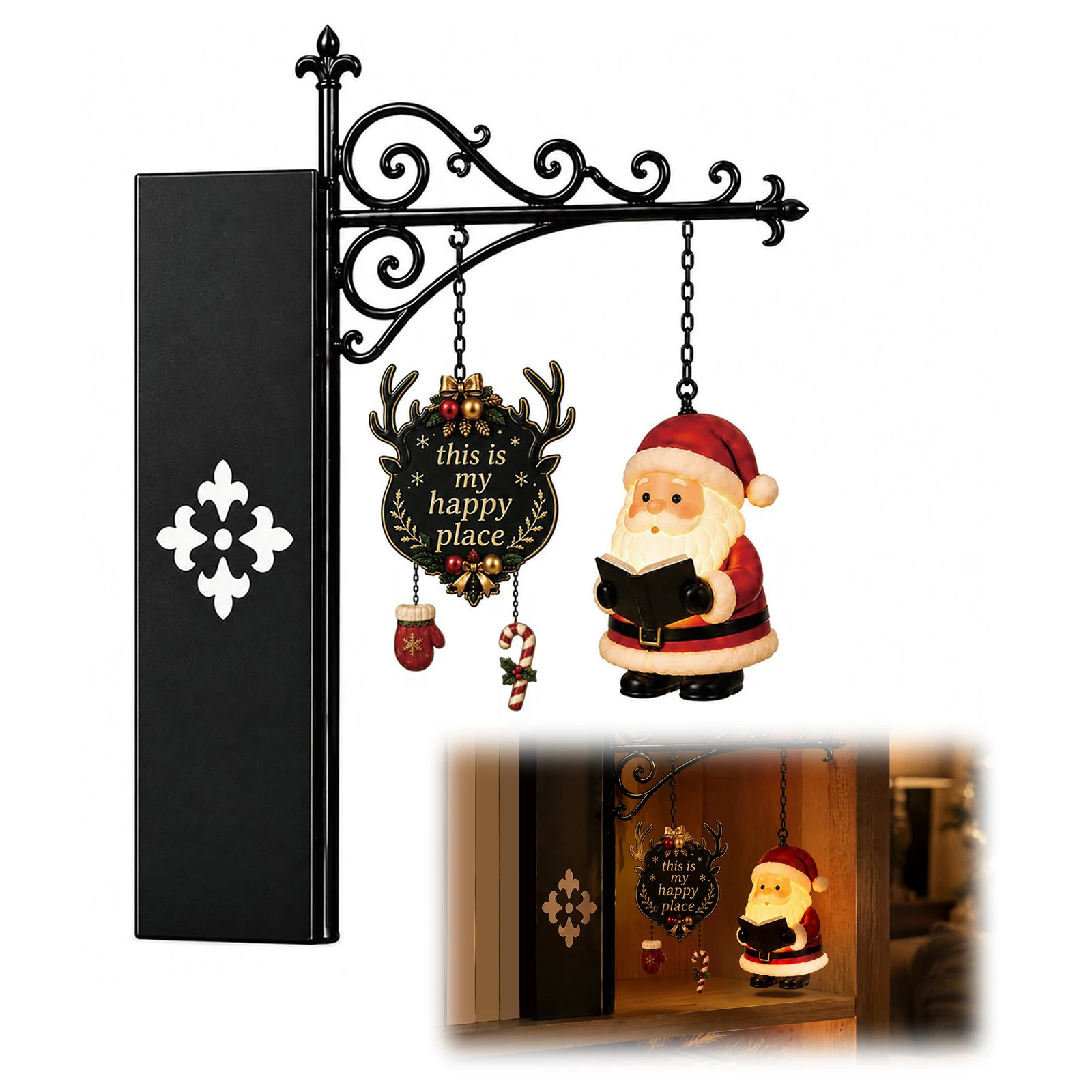 LED Boekenplank Kerstman Kerst - Bookshelf recensie en prijs
