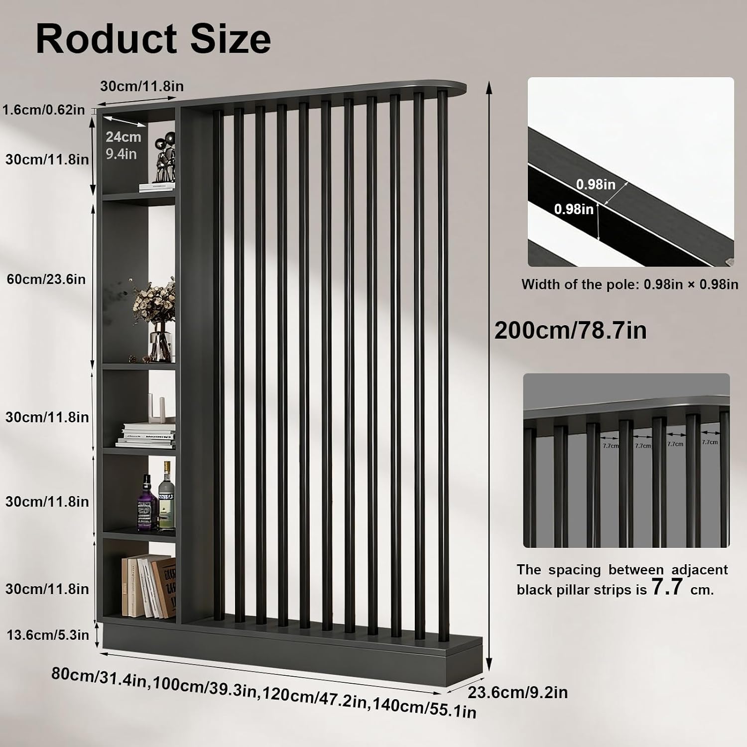 Kamerdeelwand van vloer tot pl - Partition Screen Divider recensie en prijs