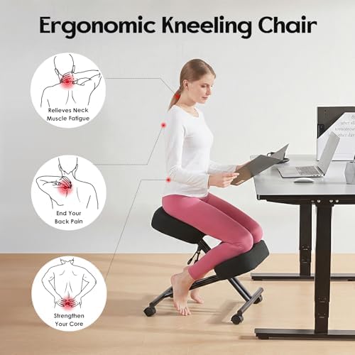 Knielstoel van linnen, ergonom - Office Chair recensie en prijs